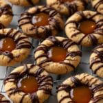Twix Thumbprint Cookies