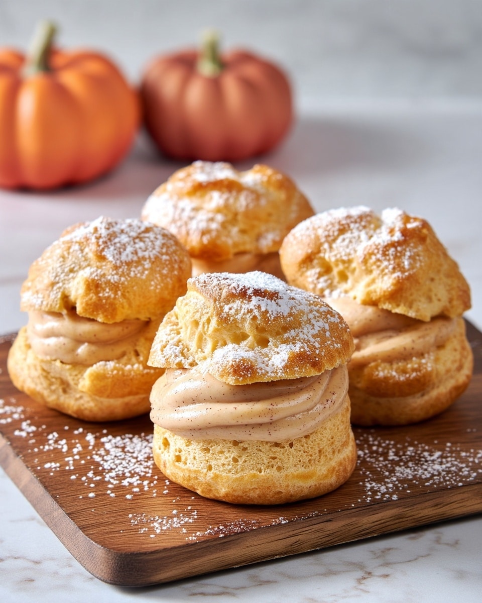 Pumpkin Pie Cream Puffs