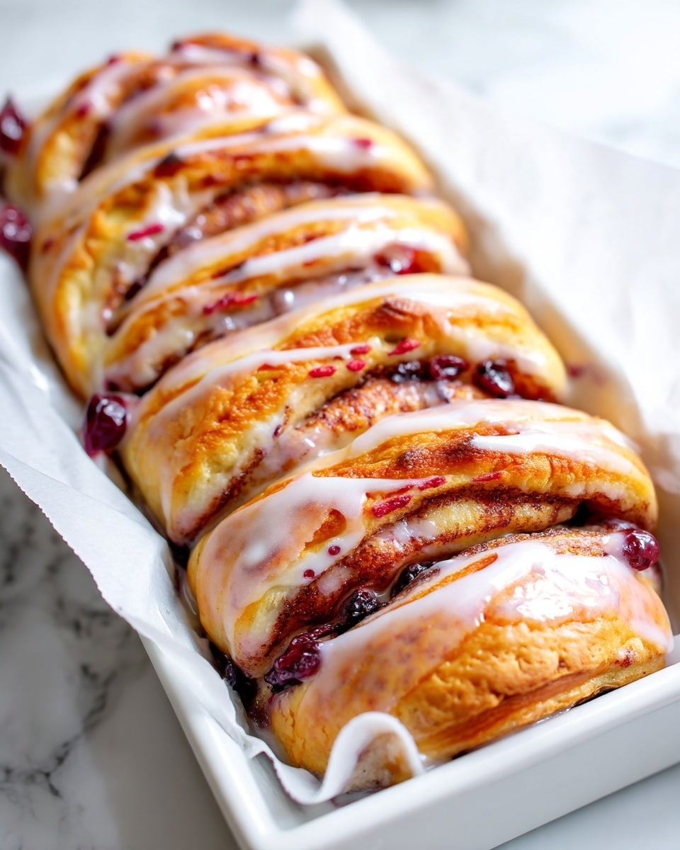 Cranberry Cinnamon Roll Loaf