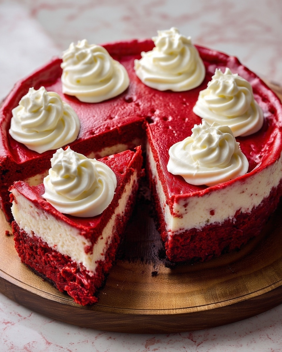Red Velvet Oreo Cheesecake